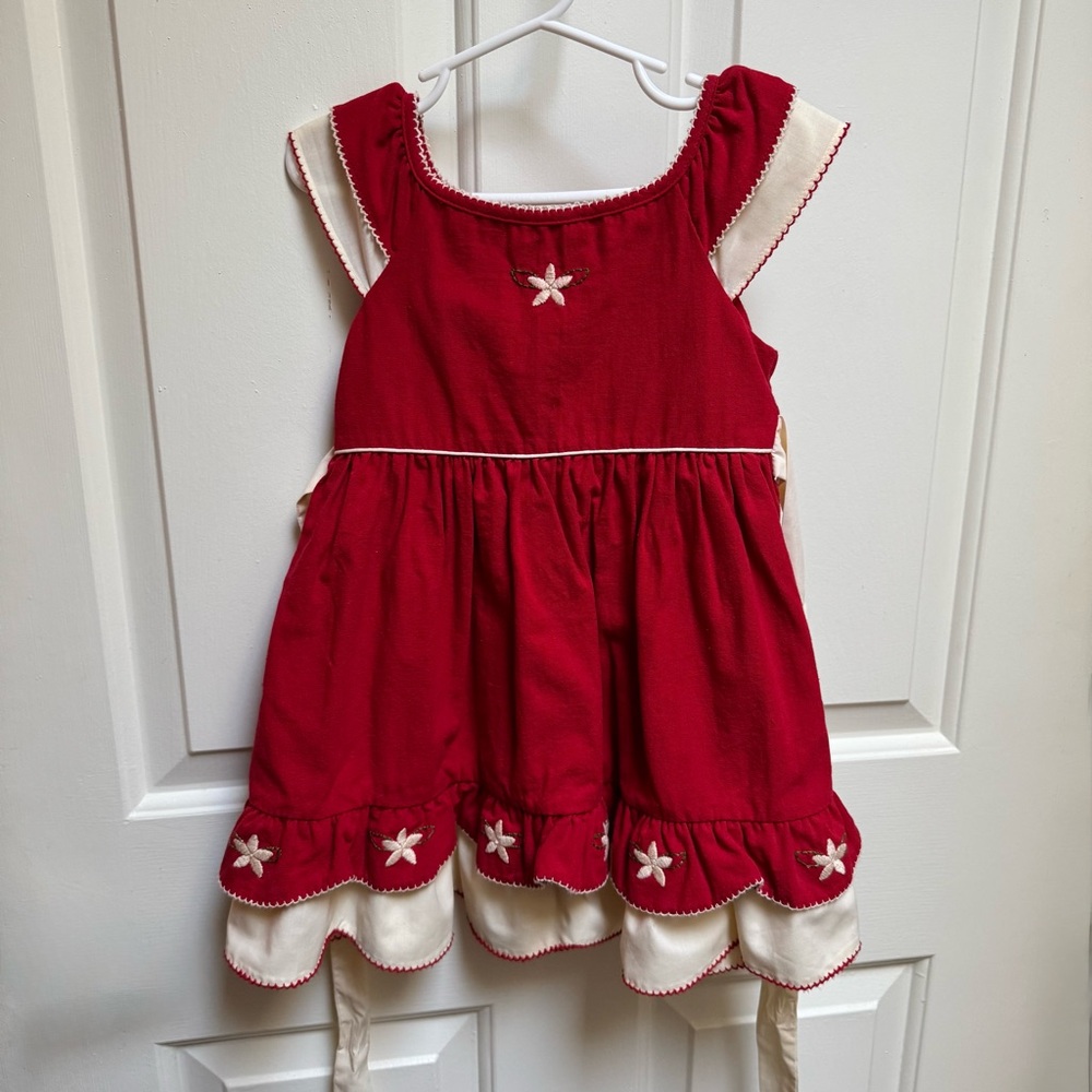 Well Dressed Wolf Classic Good Cheer Red White Dress Holiday Christmas Girls 3
